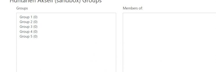 Making groups and group assignments work in MyCourses