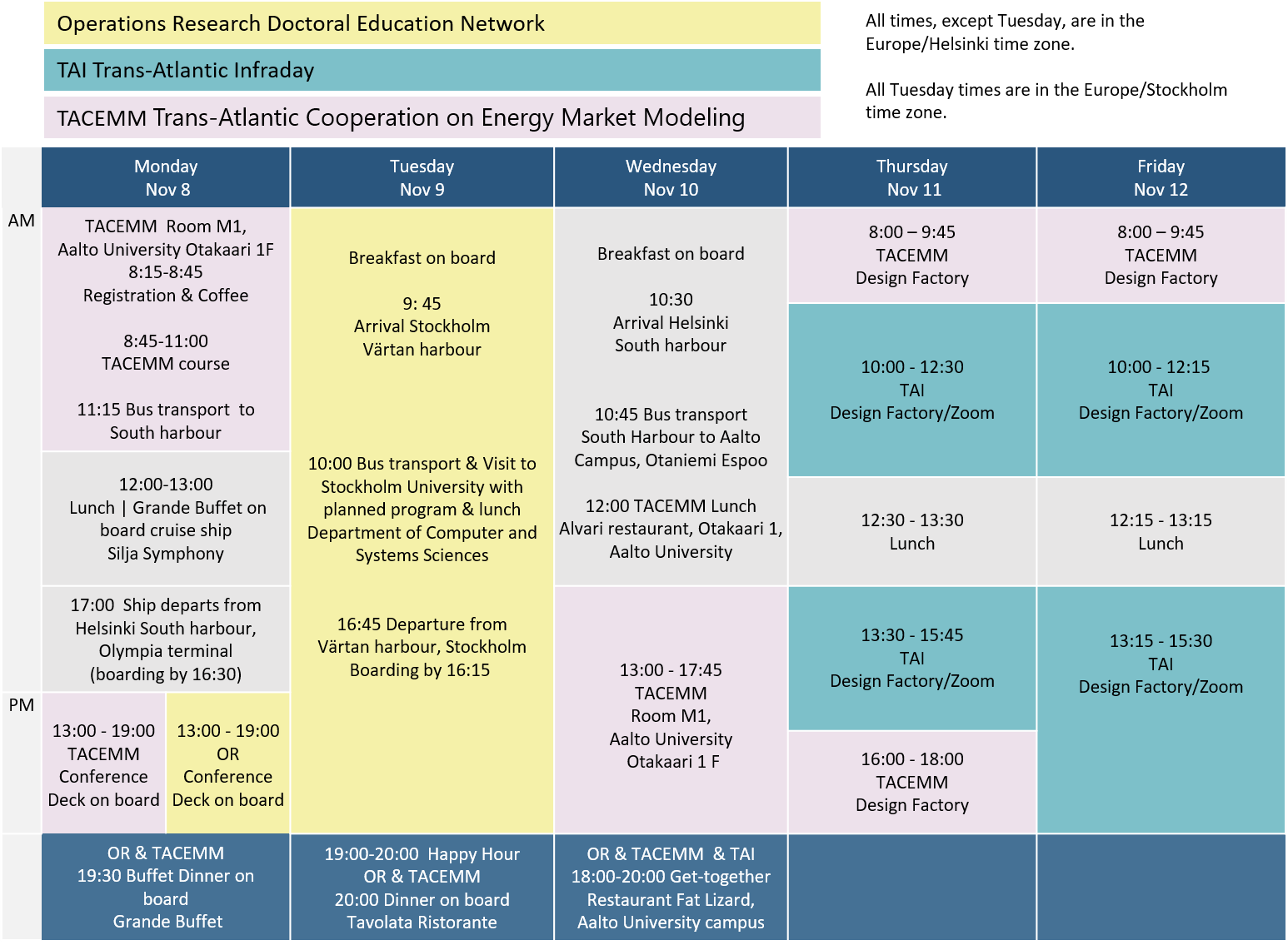 Trans-Atlantic Week 2021 | November 8 – 12, 2021